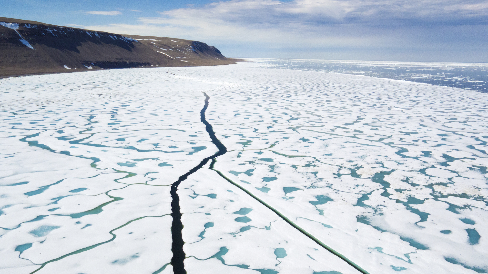 Floe edge of the Northwest Passage near Arctic Watch