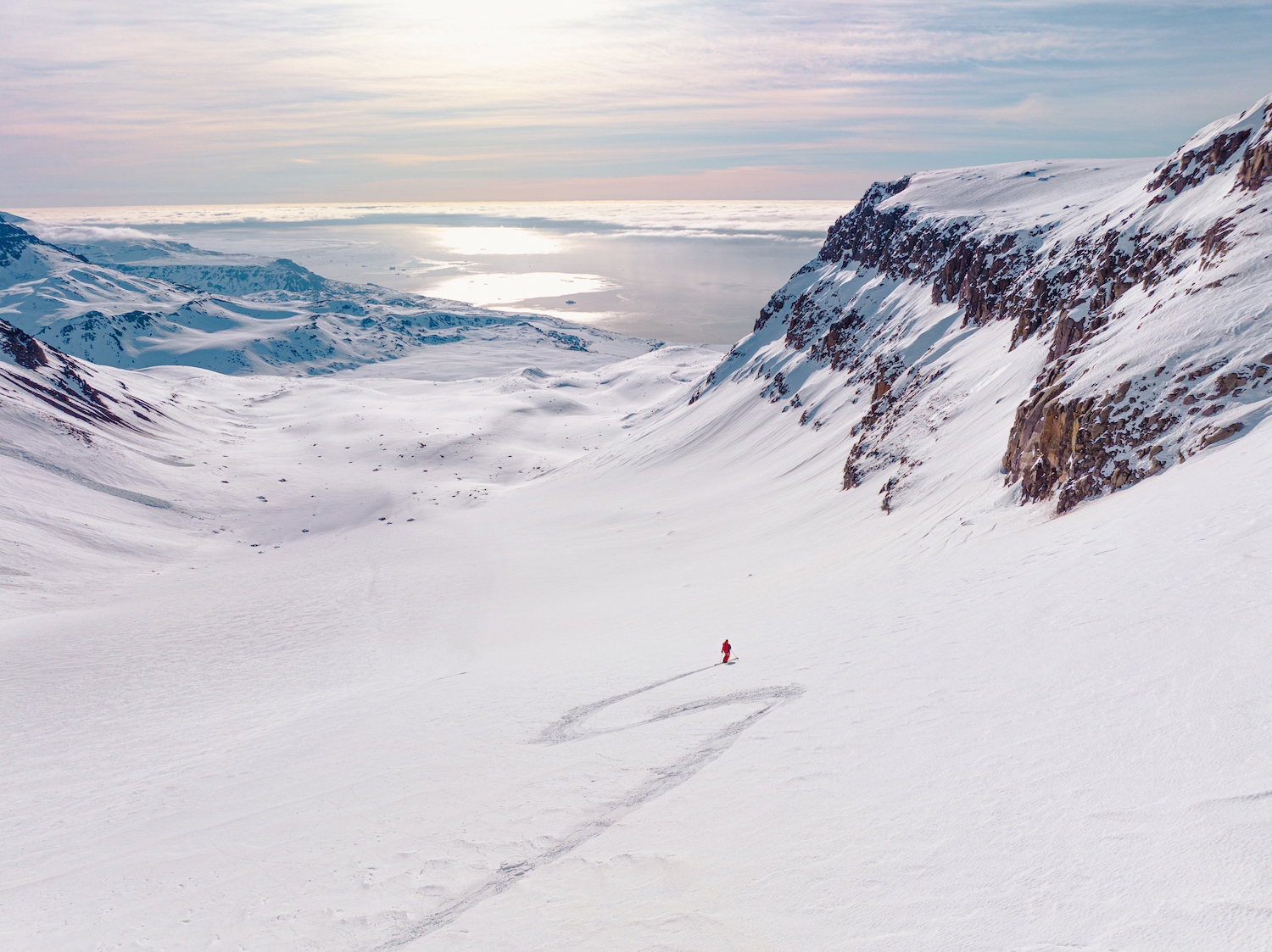 Skiing on Greenland