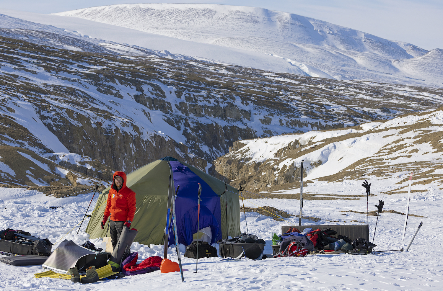 Camping on Ellesmere Island, Canadian high Arctic