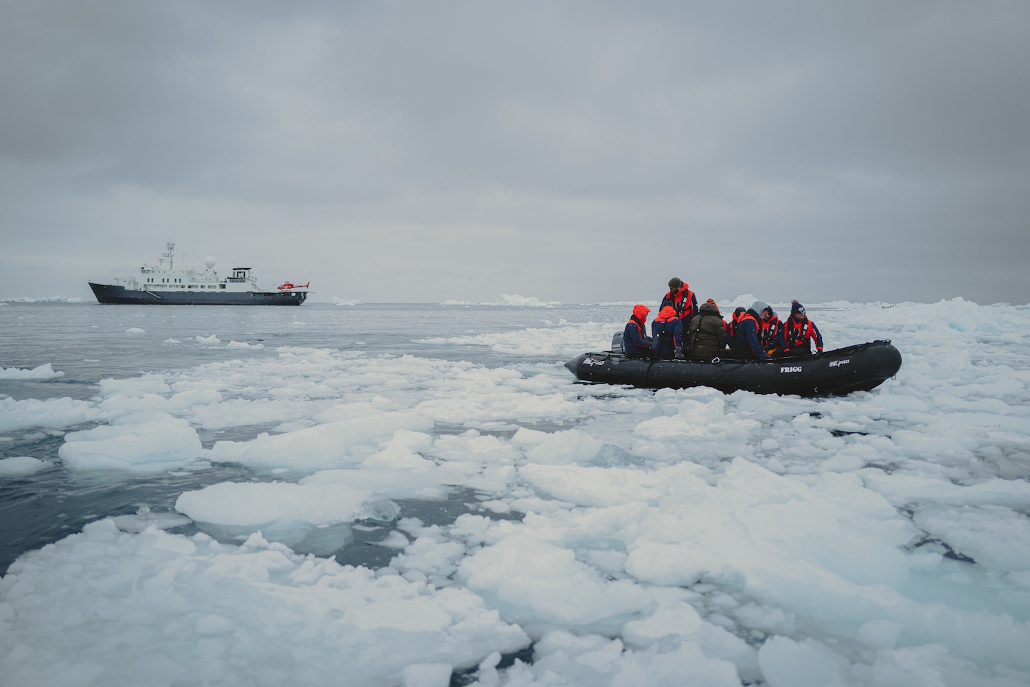 Exploring the ice on baffin bay
