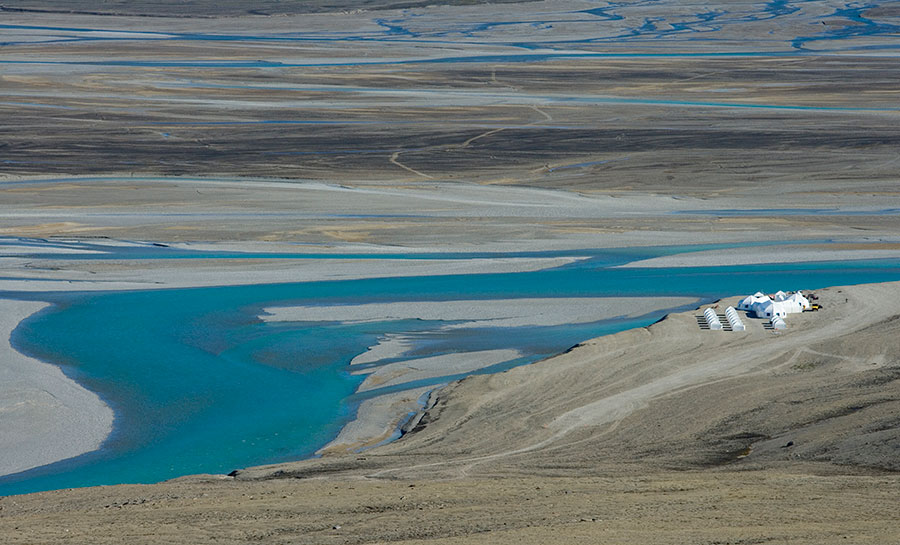 Arctic Watch Lodge on the Cunningham River delta; a summer corridor for polar bears