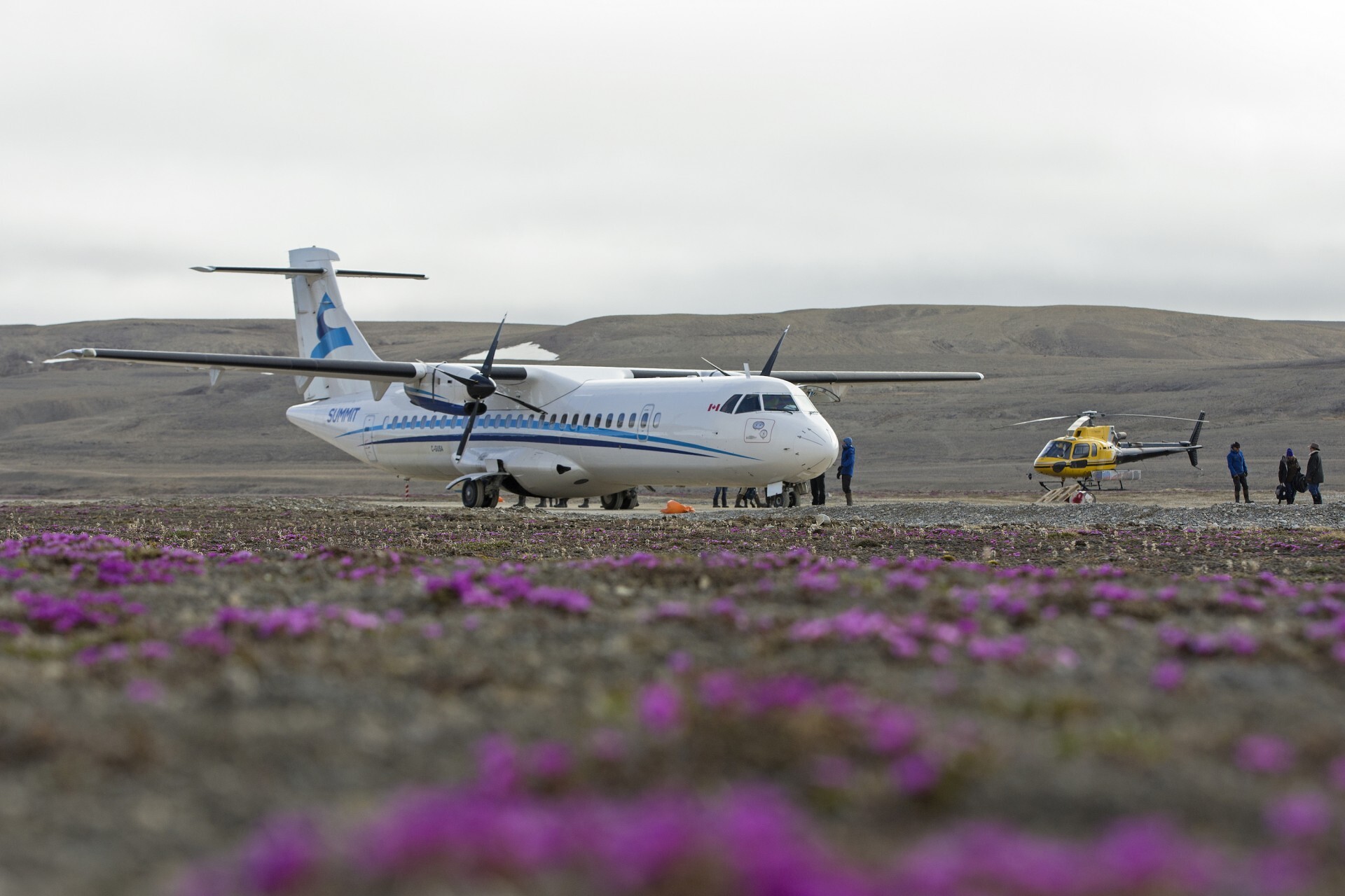 ATR Landing At Arctic Watch's Airstrip