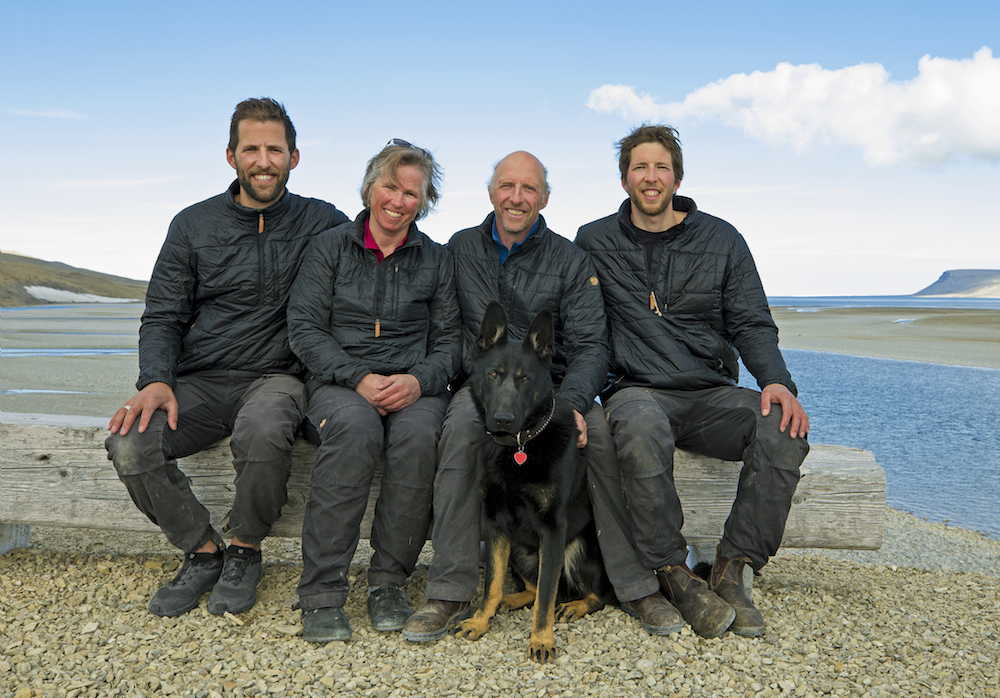 The Weber Family (From left): Tessum, Josee, Richard and Nansen